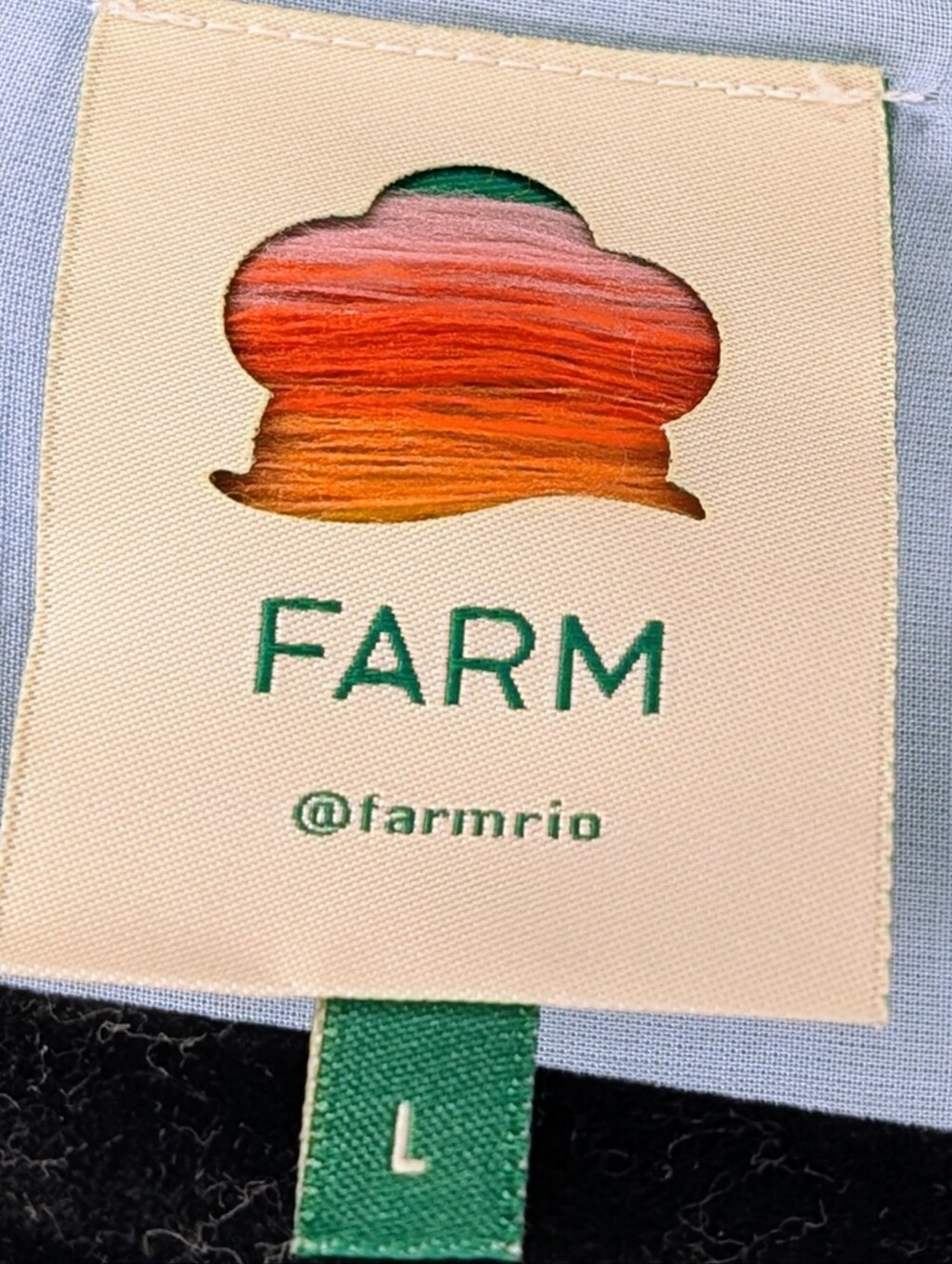 FARM RIO Fresh Bananas Maxi Chiffon dress size large - Picture 5 of 5